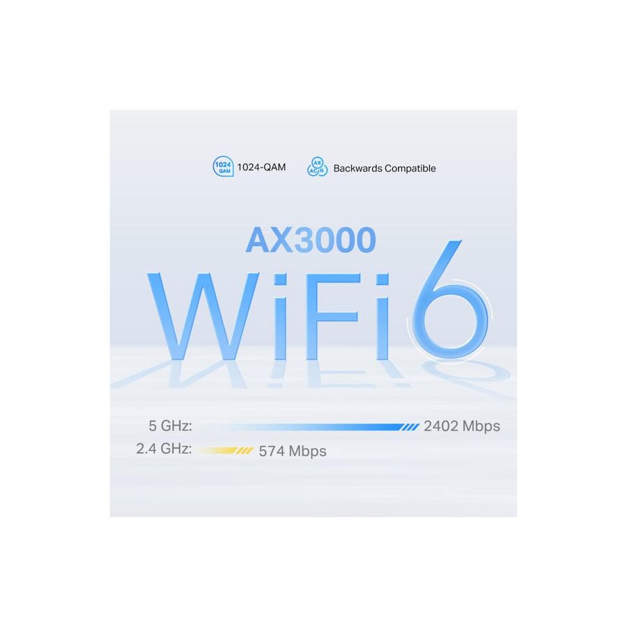 TP-Link Deco X50 5G AX3000 Whole Home Mesh Wi-Fi 6 Gateway White (Deco X50-5G(1-pack))