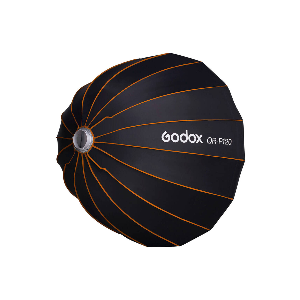 Godox P120 Quick Release Parabolic Softbox, 47.2"/120cm, Reduced Spill Light, Easy Feathering, Soft Light with an Edge of Crispness, Focused Light Offers Directional Control, Black | QR-P120