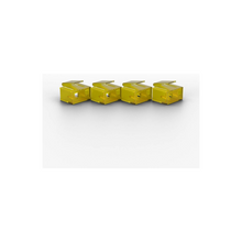 LINDY 10 x RJ-45 Port Blockers with Key - Yellow