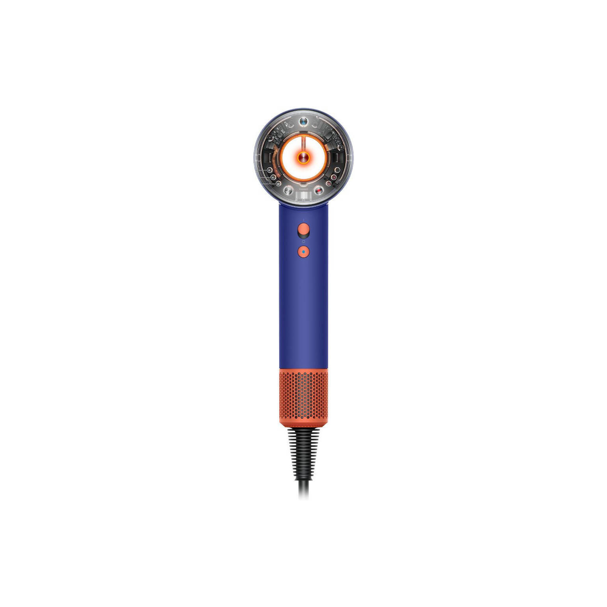 Dyson HD16 Supersonic Nural Hair Dryer, Scalp Protect Button, Instant Control, 3 Precise Airflow Settings, 4 Heat Settings, Pause Detect Technology, No Attachment, Vinca Blue/Topaz Orange | HD16-HK