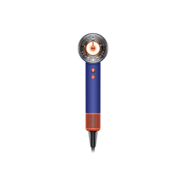 Dyson HD16 Supersonic Nural Hair Dryer, Scalp Protect Button, Instant Control, 3 Precise Airflow Settings, 4 Heat Settings, Pause Detect Technology, No Attachment, Vinca Blue/Topaz Orange | HD16-HK