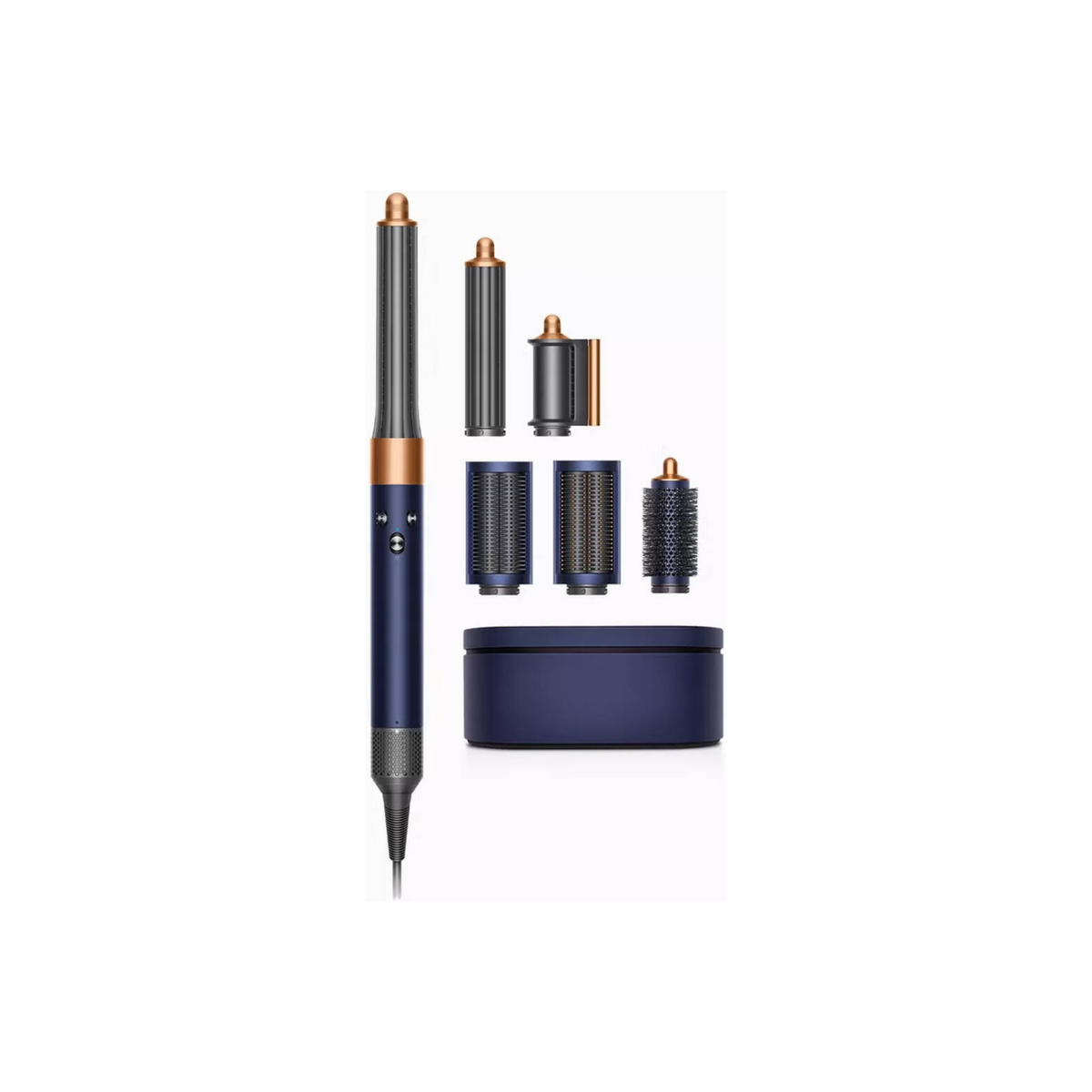 Dyson Airwrap i.d.™ Multi-styler And Dryer Straight+Wavy Hair, Advanced Smart Hair Dryer, 1300W Styler, Bluetooth, 3 Heat Settings, Prussian Blue Rich Copper | HS08