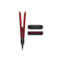 Dyson Airstrait Straightener, 1600W, LCD Screen, Wet to Dry Hair, 2 Modes, 3 Heat, 3 Speed Power, 240V Voltage, Intuitive Airflow, Lock Feature, Auto-Pause, Red Velvet/Gold | HT01