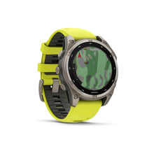 GARMIN FENIX 8-47 MM, SOLAR, SAPPHIRE TITANIUM WITH AMPYELLOW/GRAPHITE SILICONE BAND