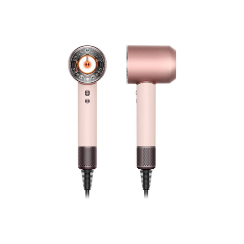 Dyson Supersonic Nural Hair Dryer, Scalp Protect Button, Instant Control, 3 Precise Airflow Settings, 4 Precise Heat Settings, Pause Detect Technology, Ceramic Pink/ Rose Gold | HD16