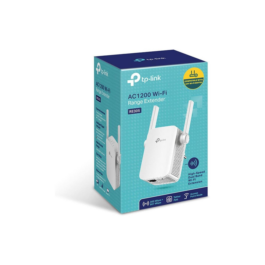 TP Link AC1200 WiFi Range Extender - Up to 1200Mbps Dual Band Extender