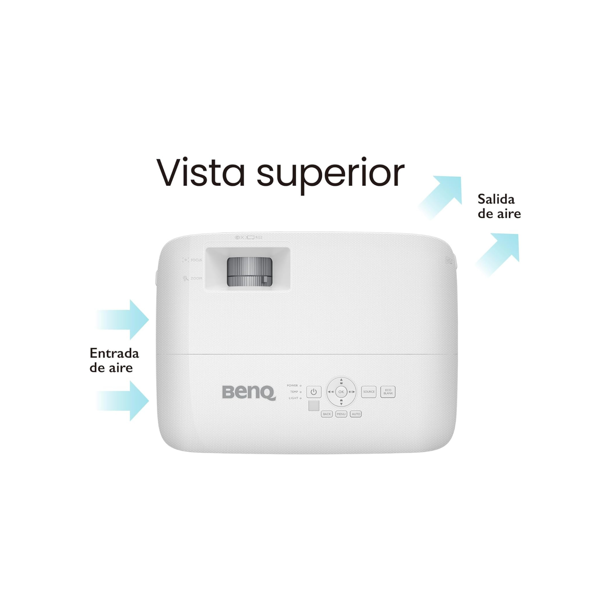 BenQ MH560 1080p Business Projector, DLP, Full HD, 1920 x 1080, 3800 Lumens High Brightness, 20000:1 High Contrast Ratio, Dual HDMI, VGA, Auto Keystone Correction, Simple Setup, SmartEco Technology