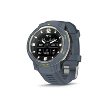 Garmin Instinct Crossover, Hybrid Rugged Smartwatch, Analogue Hands and Digital Display, Ultratough Design Features, Thermal and Shock Resistant, Up to 28 days battery life, Blue Granite