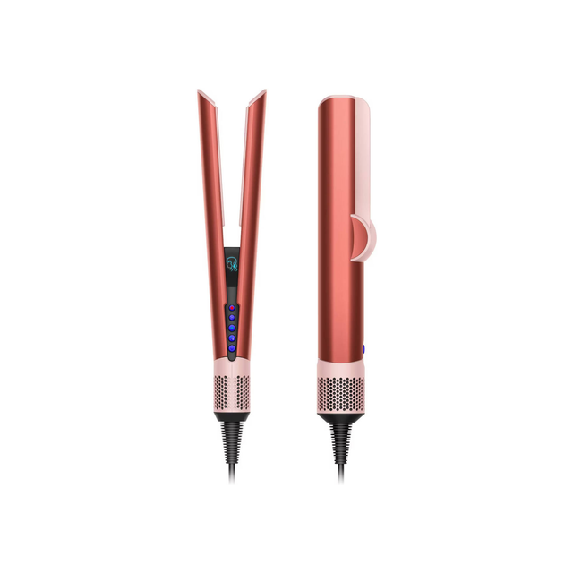 Dyson Airstrait Hair Straightener Hair Styling Irons, Auto Shut-Off, Heat Protection, 1600W Power, 1.98m Cord, Fast & Efficient Styling, Strawberry And Bronze | HT01