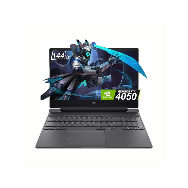 HP Victus 15 FA2701WM Gaming Laptop 15.6 inch, Intel Core i5-13420H Processor, 16GB DDR4 RAM, 512GB SSD,15.6" FHD IPS 144Hz, NVIDIA RTX 4050 6GB Graphics, English Backlit Keyboard,Win 11,Mica Silver