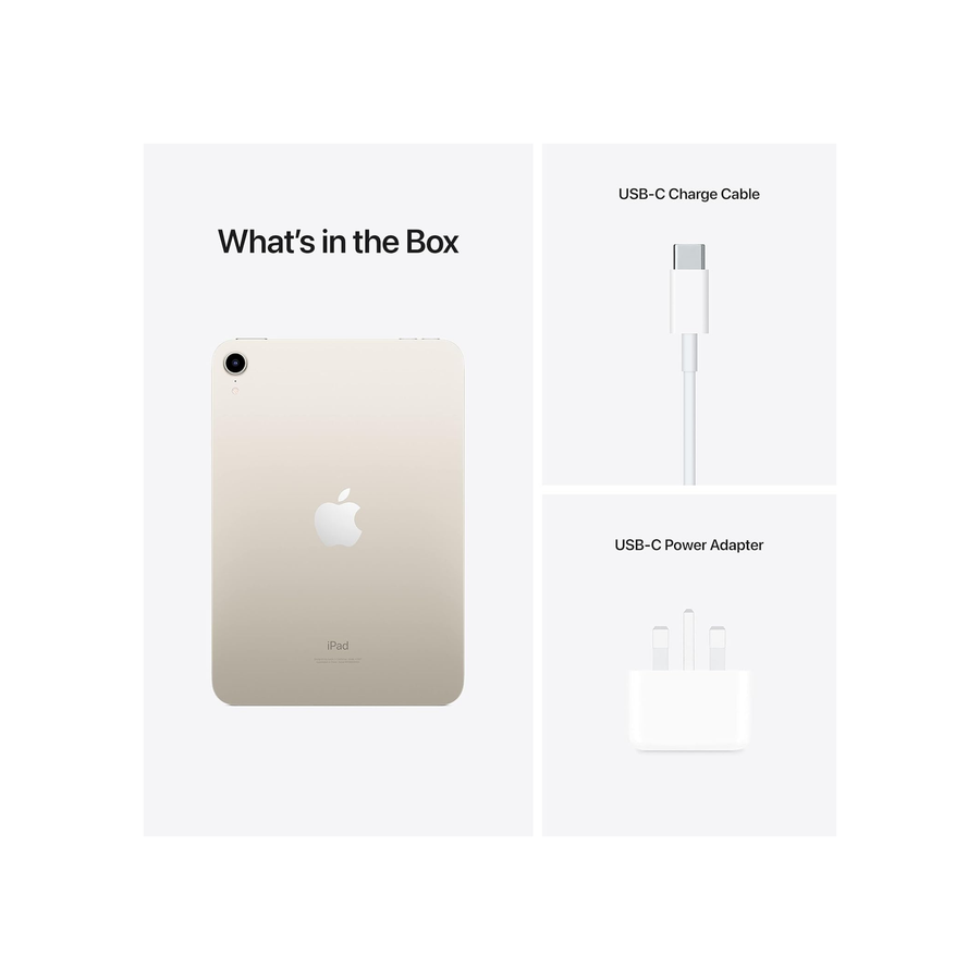 Apple 2021 iPad mini (8.3-inch, Wi-Fi, 256GB) - Starlight (6th Generation)