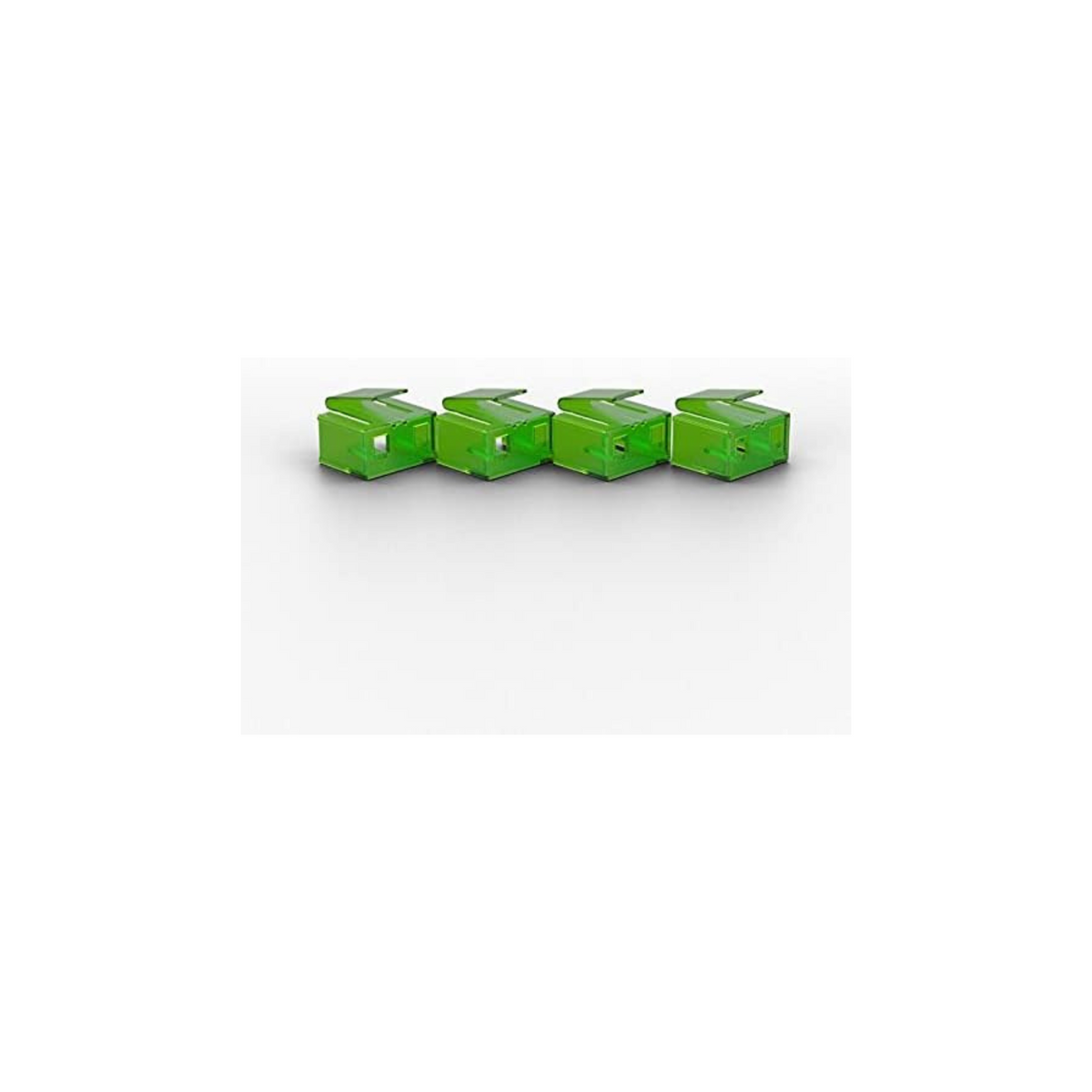 LINDY 20 x RJ-45 Port Blockers without Key - Green