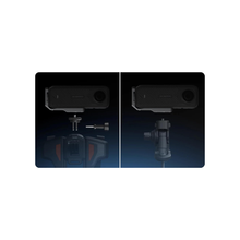 Insta360 X4 Vertical & Horizontal Camera Mount - Quick-Release Mounting Points, Portrait and Landscape, Supports Various Mounting For Accessories.