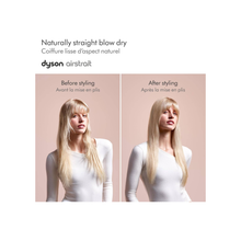 Dyson HT01 Airstrait Hair Straightner, 1600W, LCD Screen, Lock Feature, Auto-Pause, Wet To Dry Straightening With Air, Natural Straight Finish, Intelligent Heat Control, Nickel/Copper