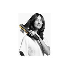 Dyson HT01 Airstrait Straightener, 1600W, LCD Screen, Wet to Dry Hair, 2 Modes, 3 Heat, 3 Speed Power, 240V Voltage, Intuitive Airflow, Lock Feature, Auto-Pause, Onyx Black/Gold | HT01-ONYX-BLK-GLD