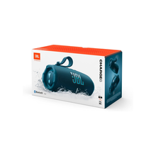 JBL Charge 6 - Portable waterproof and drop-proof Bluetooth speaker with built-in power bank, multi-speaker connection via Auracast, up to 28 hours playtime, fast charging, and powerful sound – Blue.