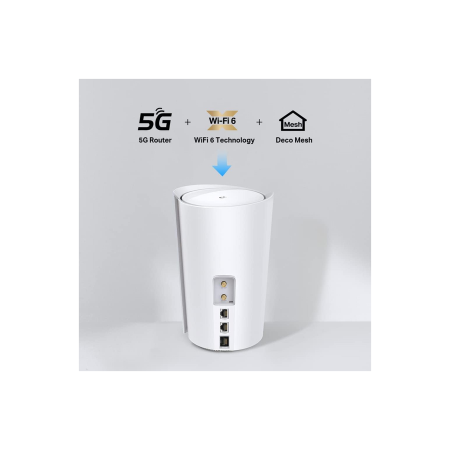 TP-Link Deco X50 5G AX3000 Whole Home Mesh Wi-Fi 6 Gateway White (Deco X50-5G(1-pack))