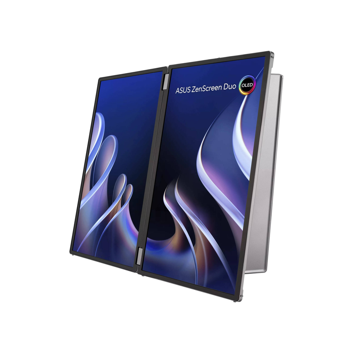 ASUS ZenScreen Duo OLED MQ149CD Foldable Portable Monitor, Dual 14" OLED Display, FHD Resolution, 60Hz Refresh Rate, 1ms (GtG) Response Time, 1073.7m Color Display | MQ149CD