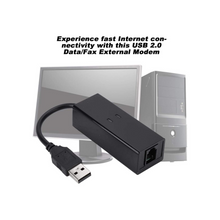 Vipxyc Data Modem, USB 2.0 External Dial Up Voice Fax Data Modem Fit 56K Download Speeds Supports Caller ID for Win7 Win8 Win10 XP