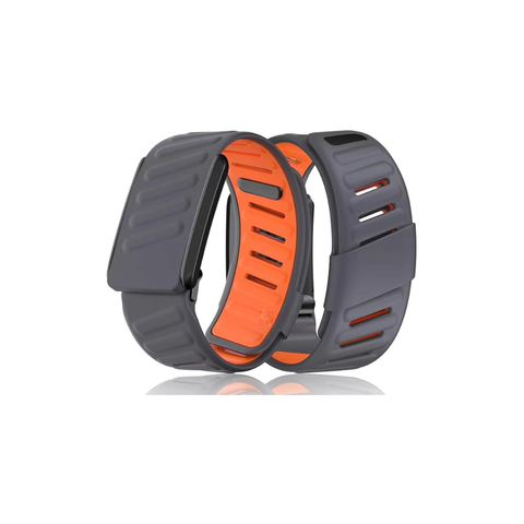 BananaHome Silicone Wristband Compatible with Whoop 4.0 Band, Comfort Durable Soft Adjustable Silicone Sports Loop Strap for Men & Women, with U Shapped Connector