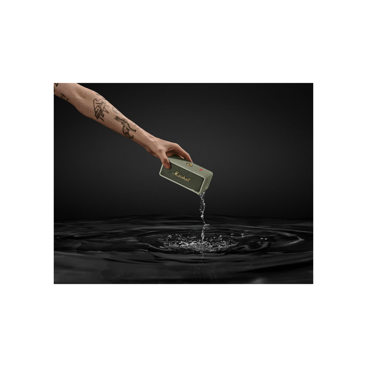 Marshall Emberton III Portable Bluetooth Speaker - Water Resistant Wireless Speaker Portable Speaker with 32+ Hours of Playtime - Sage