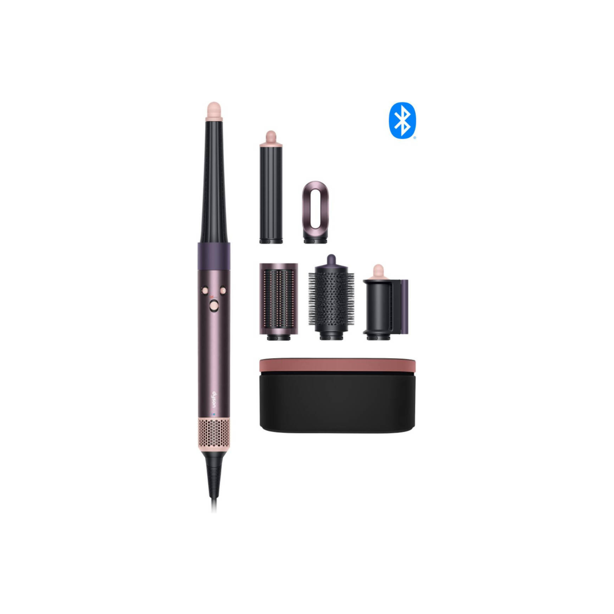 Dyson Airwrap i.d.™ Multi-styler And Dryer Straight+Wavy Hair, Advanced Smart Hair Dryer, 1300W Styler, Bluetooth, 3 Heat Settings, Jasper Plum | HS08