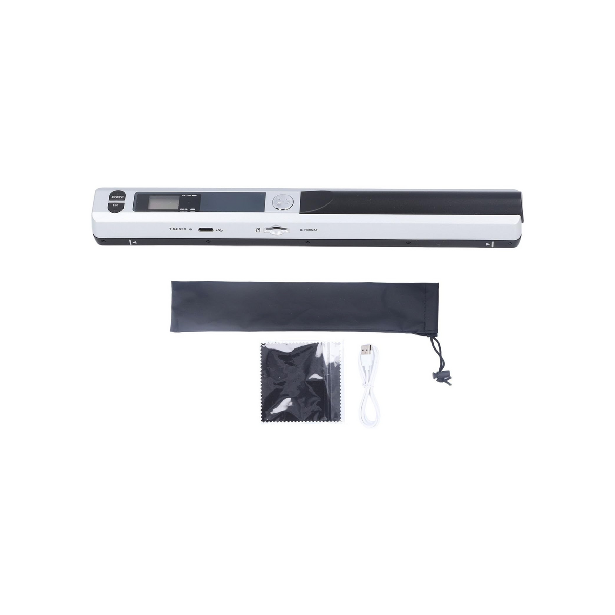 Cryfokt Portable Document Scanner, Mobile Photo Scanner for A4 Documents High Definition 900 DPI Photos Receipts PDF JPG Scanning Handheld Rechargeable Scanner for Home Office Travel