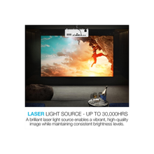Optoma UHZ45 4K UHD Laser Home Theater and Gaming Projector | 3,800 Lumens for Lights-On Viewing | 240Hz Refresh Rate and Ultra-Low 4ms Response Time, White