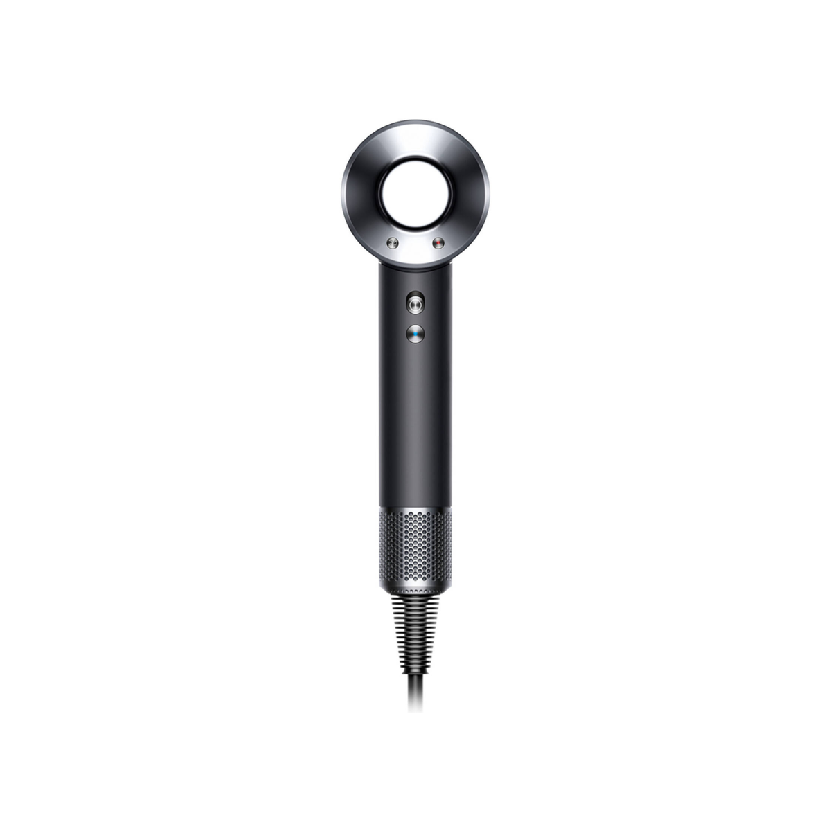 Dyson Supersonic Hair Dryer, Scalp Protect Button, Instant Control, 3 Precise Airflow Settings, 4 Heat Settings, Pause Detect Technology, Negative Ions, Flyaway Attachment, Black/Nickel | HD08