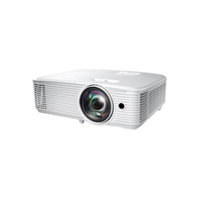 Optoma EH412STx Short Throw 1080p HDR Professional Projector | Super Bright 4,000 Lumens | Business Presentations, Classrooms, and Meeting Rooms | 15,000 Hour Lamp Life | Speaker Built in | Portable