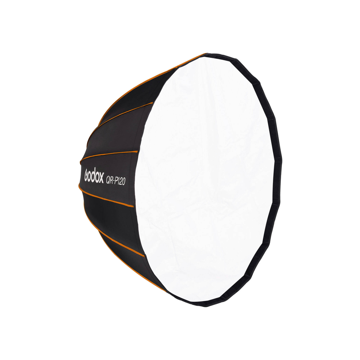 Godox P120 Quick Release Parabolic Softbox, 47.2"/120cm, Reduced Spill Light, Easy Feathering, Soft Light with an Edge of Crispness, Focused Light Offers Directional Control, Black | QR-P120