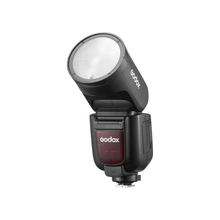 Godox V1 Pro TTL Li-ion Round Head Flash for Nikon High-Speed Sync, Magnetic Modifier Mount, Black