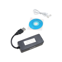 TECKEEN Fax Data Model Adapter, Dual Ports USB 56K Voice Fax Data External Modem for Windows Win7/Win8/Win 10