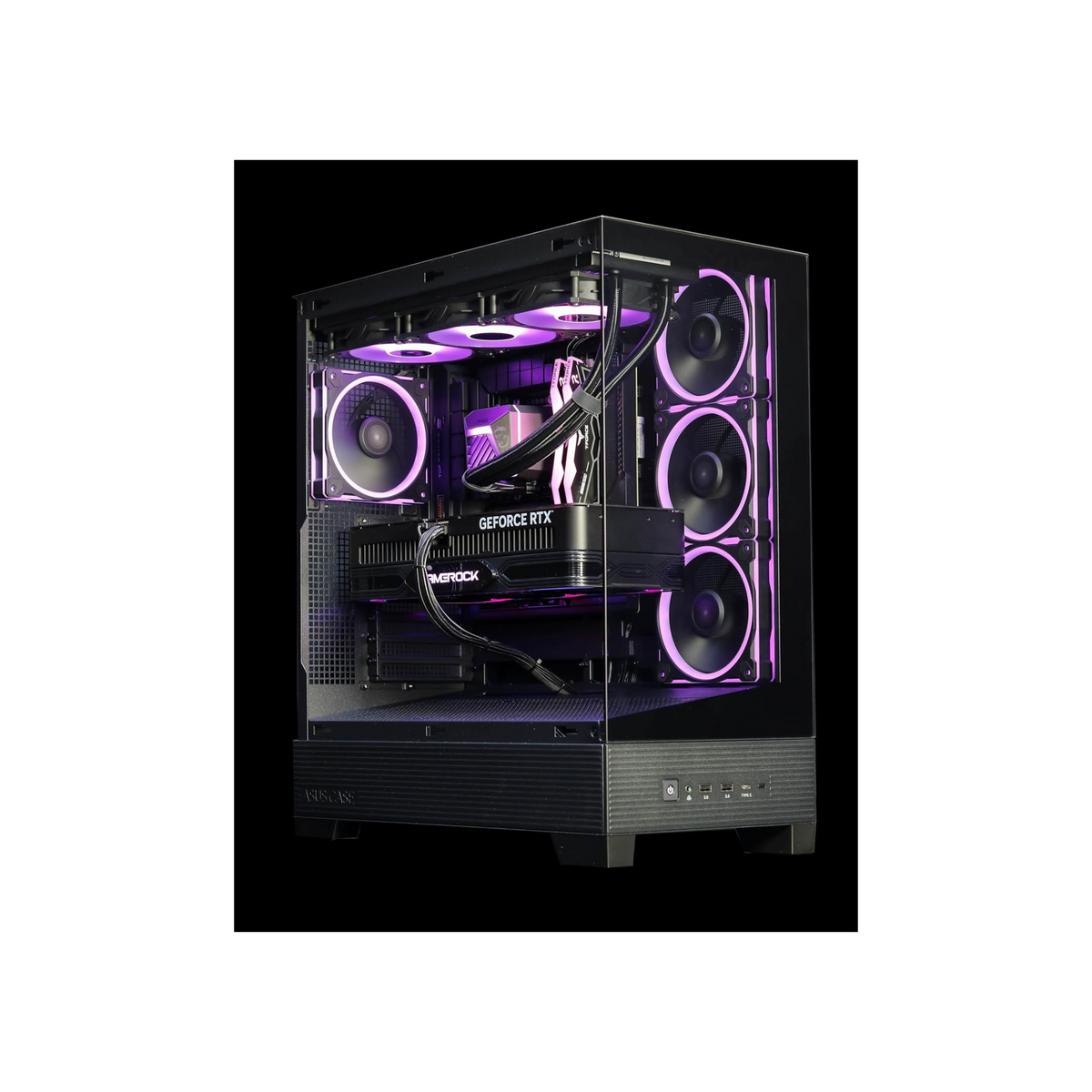 Nanotech Gaming PC - Intel i5-14400F, Nvidia RTX 5060TI 16GB, 32GB DDR5 6000MHz, 2TB Nvme M.2 SSD, Windows 11 pro, RGB CPU Case, 1 Year Warranty (I5-14400F, 5060TI)