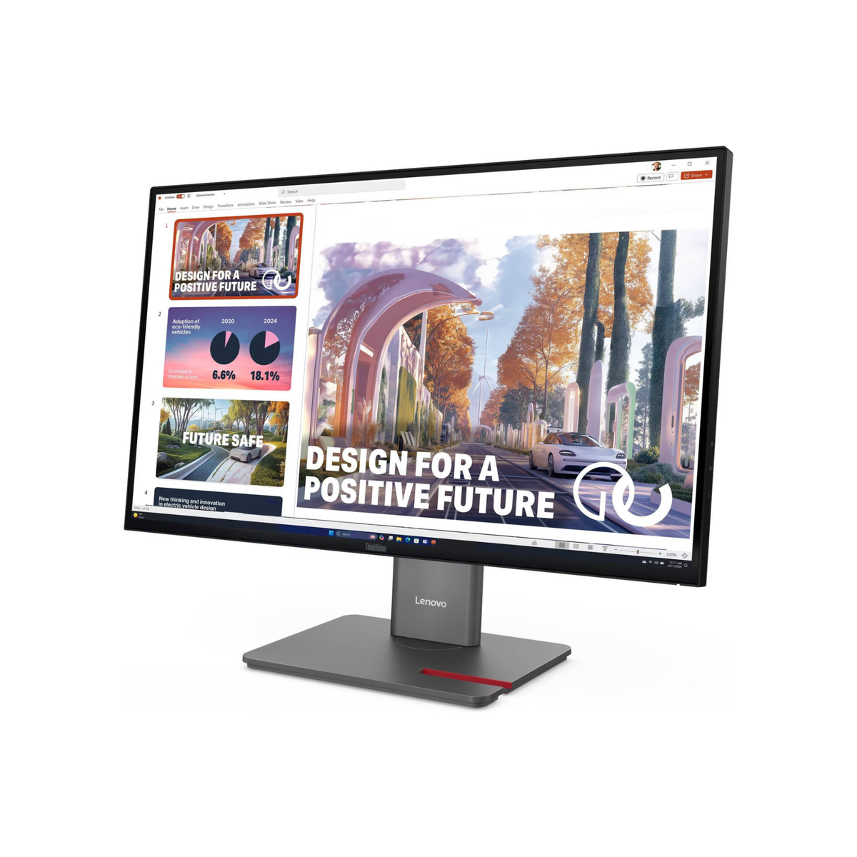 Lenovo ThinkVision P27QD-40 Monitor, 27" IPS Display, QHD Resolution, 120Hz Refresh Rate, 4ms (GtG Extreme) Response Time, 1.07 Billions Color Support, Raven Black | 64B3GAT2UK