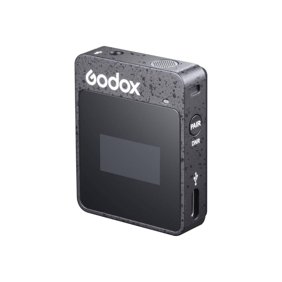 GODOX MoveLink M2 II 2.4GHz Wireless Lavalier Microphone (2 TX+1 RX+Charging Case), 100m (328ft.) Range, Noise Cancelling Mic, Wireless Microphone for PC, Record Interview, TikTok Vlog