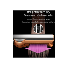 Dyson HT01 Airstrait Hair Straightner, 1600W, LCD Screen, Lock Feature, Auto-Pause, Wet To Dry Straightening With Air, Natural Straight Finish, Intelligent Heat Control, Nickel/Copper