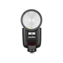Godox V1 Pro TTL Li-ion Round Head Flash for Nikon High-Speed Sync, Magnetic Modifier Mount, Black