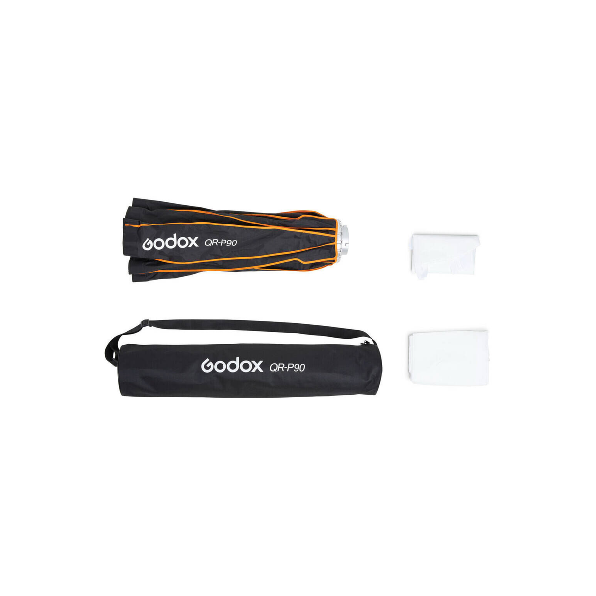 Godox P90 Quick Release Parabolic Softbox, 35.5"/90cm, Reduced Spill Light, Easy Feathering, Soft Light with an Edge of Crispness, Focused Light Offers Directional Control, Black | QR-P90