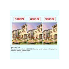 Cryfokt Portable Document Scanner, Mobile Photo Scanner for A4 Documents High Definition 900 DPI Photos Receipts PDF JPG Scanning Handheld Rechargeable Scanner for Home Office Travel