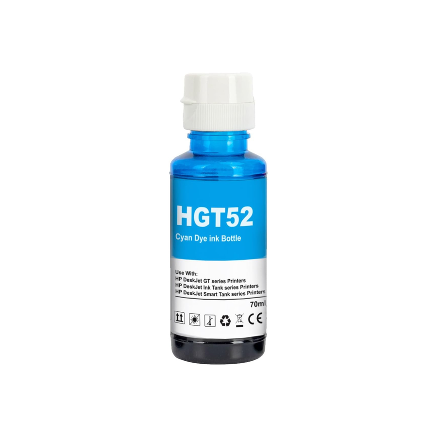 Nexnova® GT53XL 135ml GT52 70ml for HP Printer DeskJet Smart GT Tank (All-Pack of 4)