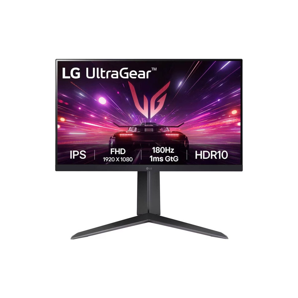 LG 24GS65F UltraGear Gaming Monitor, 24" IPS Display, FHD Resolution, 180Hz Refresh Rate, 1ms (GtG) Response Time, AMD FreeSync & NVIDIA G-Sync Technology, 16.7m Color Display, Black | 24GS65F