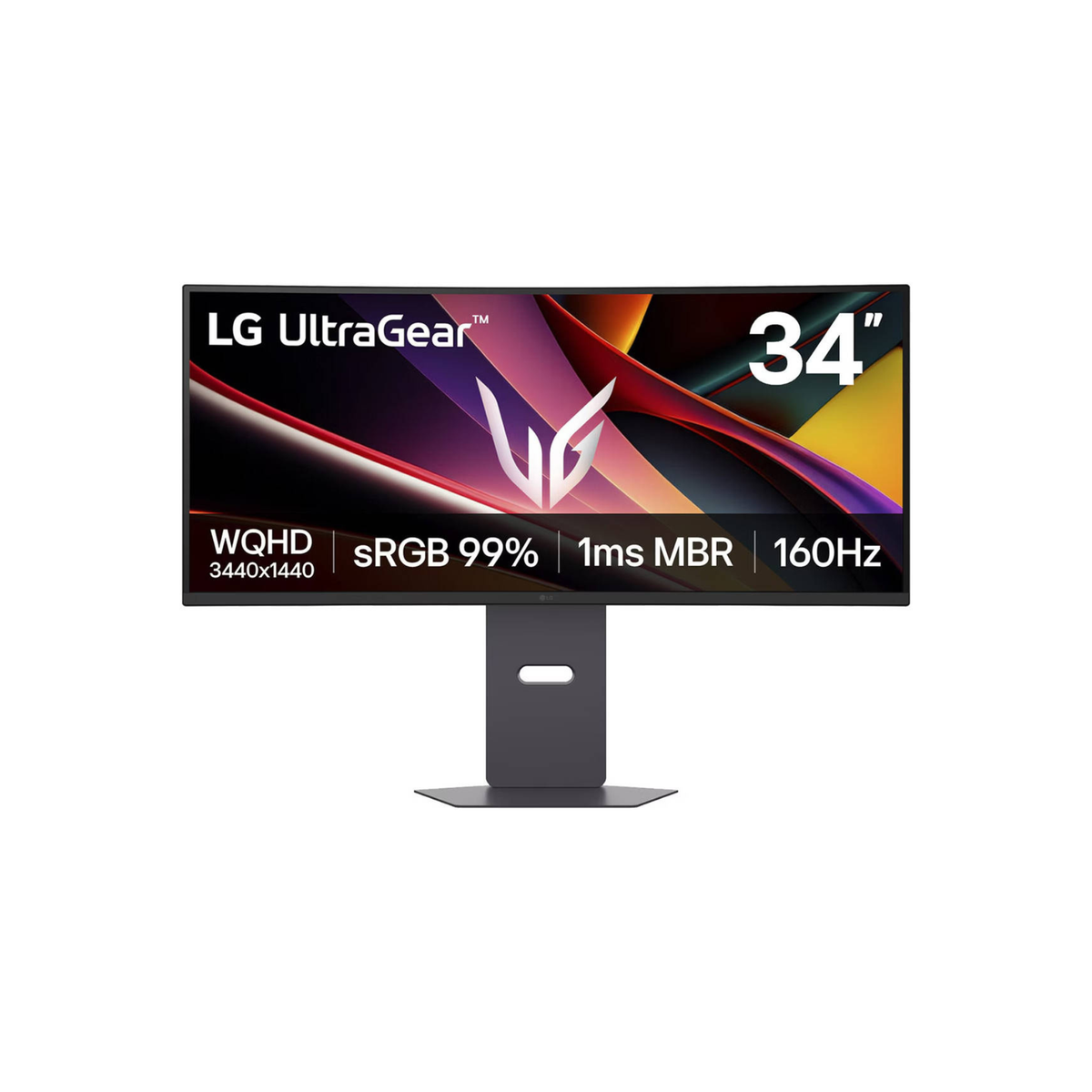 LG 34G600A-B UltraGear Curved Gaming Monitor, 34" VA Display, WQHD Resolution, 160Hz Refresh Rate, 1ms (MBR) Response Time, AMD FreeSync Premium, Motion Blur Reduction, Black | 34G600A-B.AMA