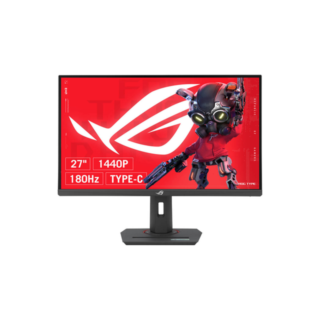 ASUS ROG Strix XG27ACS USB Type-C Gaming Monitor, 27" WQHD Fast IPS Display, 180Hz Refresh Rate, 1ms (GtG) Response Time, NVIDIA G-Sync & AMD FreeSync Technology, Black | 90LM09Q0-B01170