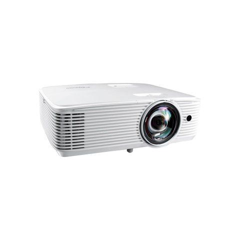 Optoma EH412STx Short Throw 1080p HDR Professional Projector | Super Bright 4,000 Lumens | Business Presentations, Classrooms, and Meeting Rooms | 15,000 Hour Lamp Life | Speaker Built in | Portable