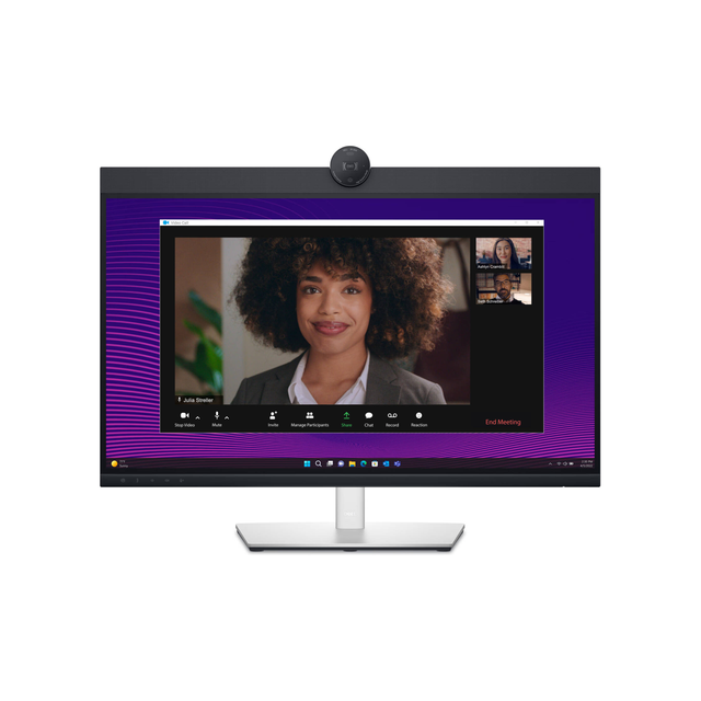 Dell P2724DEB Video Conferencing Monitor, 27" QHD IPS Display, 60Hz Refresh Rate, 5ms (Fast GtG) Response Time, Built-In Camera, Microphone, & Speaker, 16.7M Color Display, Black/White | P2724DEB
