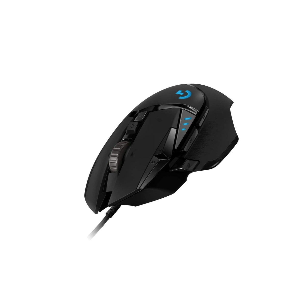 Logitech G502 Hero High Performance Wired Gaming Mouse, Hero 16K Sensor, 16,000 DPI, RGB, Adjustable Weights, 11 Programmable Buttons, On-Board Memory, PC/Mac - Black (German Packaging)