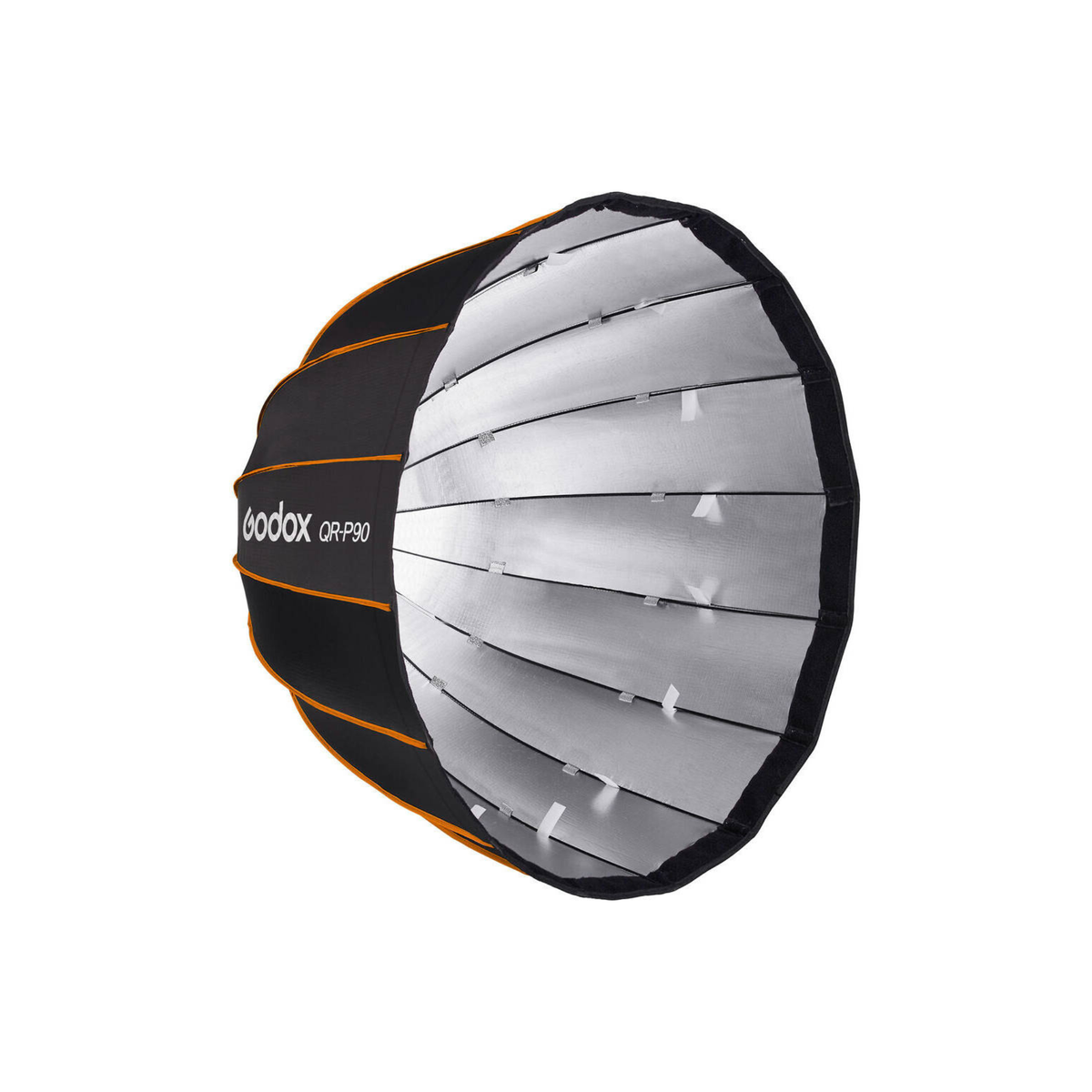 Godox P90 Quick Release Parabolic Softbox, 35.5"/90cm, Reduced Spill Light, Easy Feathering, Soft Light with an Edge of Crispness, Focused Light Offers Directional Control, Black | QR-P90
