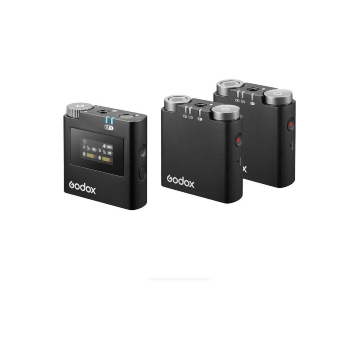 Godox Virso S M2 2-Person Wireless Microphone System for Sony Dual-Channel 2.4GHz Mic Set for Cameras & Smartphones