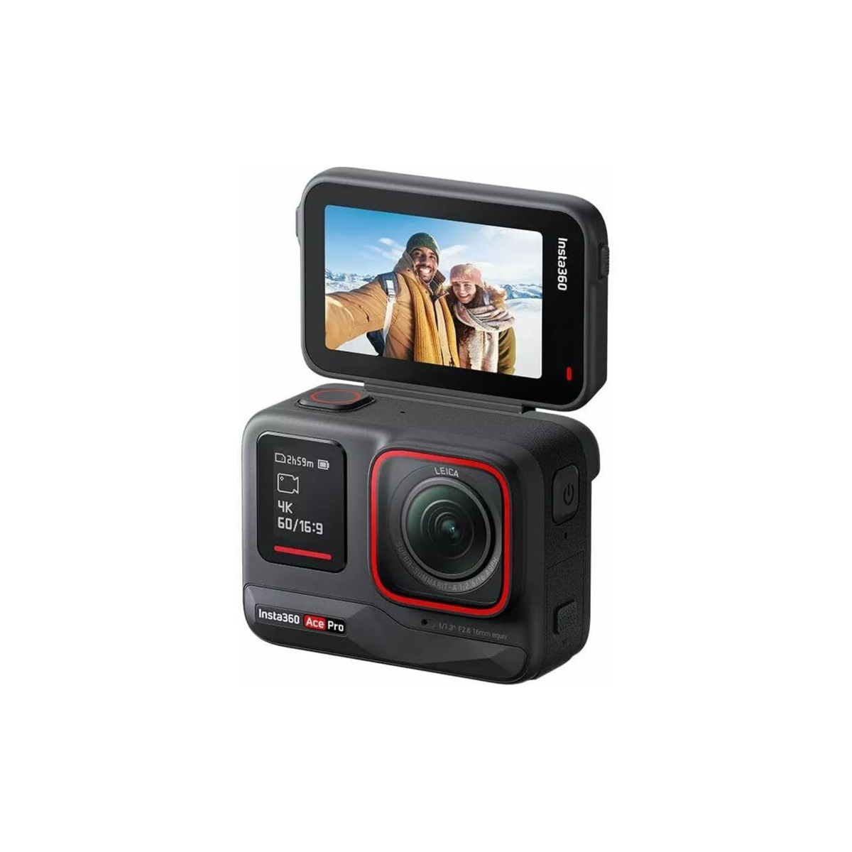 Insta360 Ace Pro - Waterproof Action Camera, Flagship 1/1.3" Sensor and AI Noise Reduction, 4K120fps, 2.4" Flip Screen & Advanced AI Features